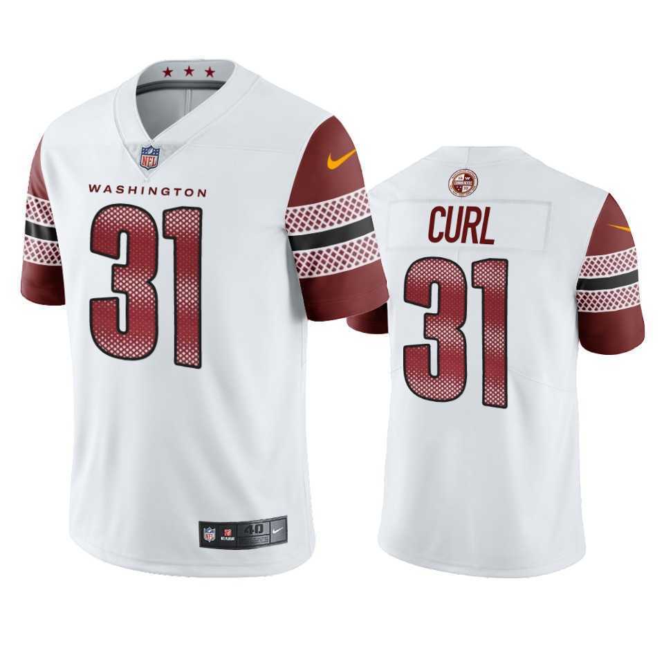Men & Women & Youth Washington Commanders 31 Kamren Curl White Vapor Limited Jersey->washington commanders->NFL Jersey